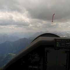 Flugwegposition um 11:07:09: Aufgenommen in der Nähe von Gemeinde Fiss, Österreich in 2978 Meter